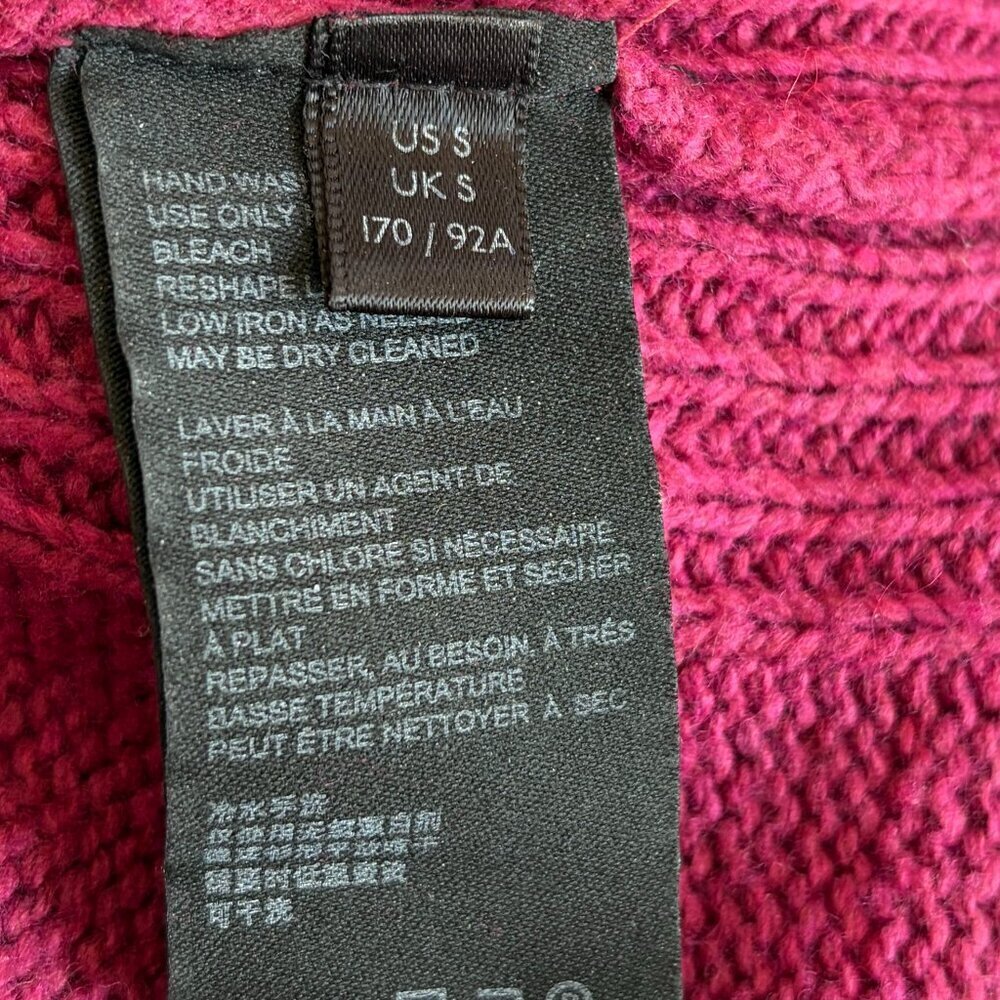 By Anthropologie Blair turtleneck tunic sweater small pink berry oversized - Picture 11 of 13